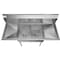 Koolmore 2 Compartment Stainless Steel NSF Commercial Kitchen Prep & Utility Sink with 2 Drainboards SB141611-12B3 - alternate 9
